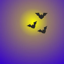 Šikšnosparniai prie spindinčio mėnulio