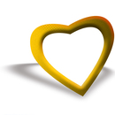 Tuščiavidurė geltona širdis